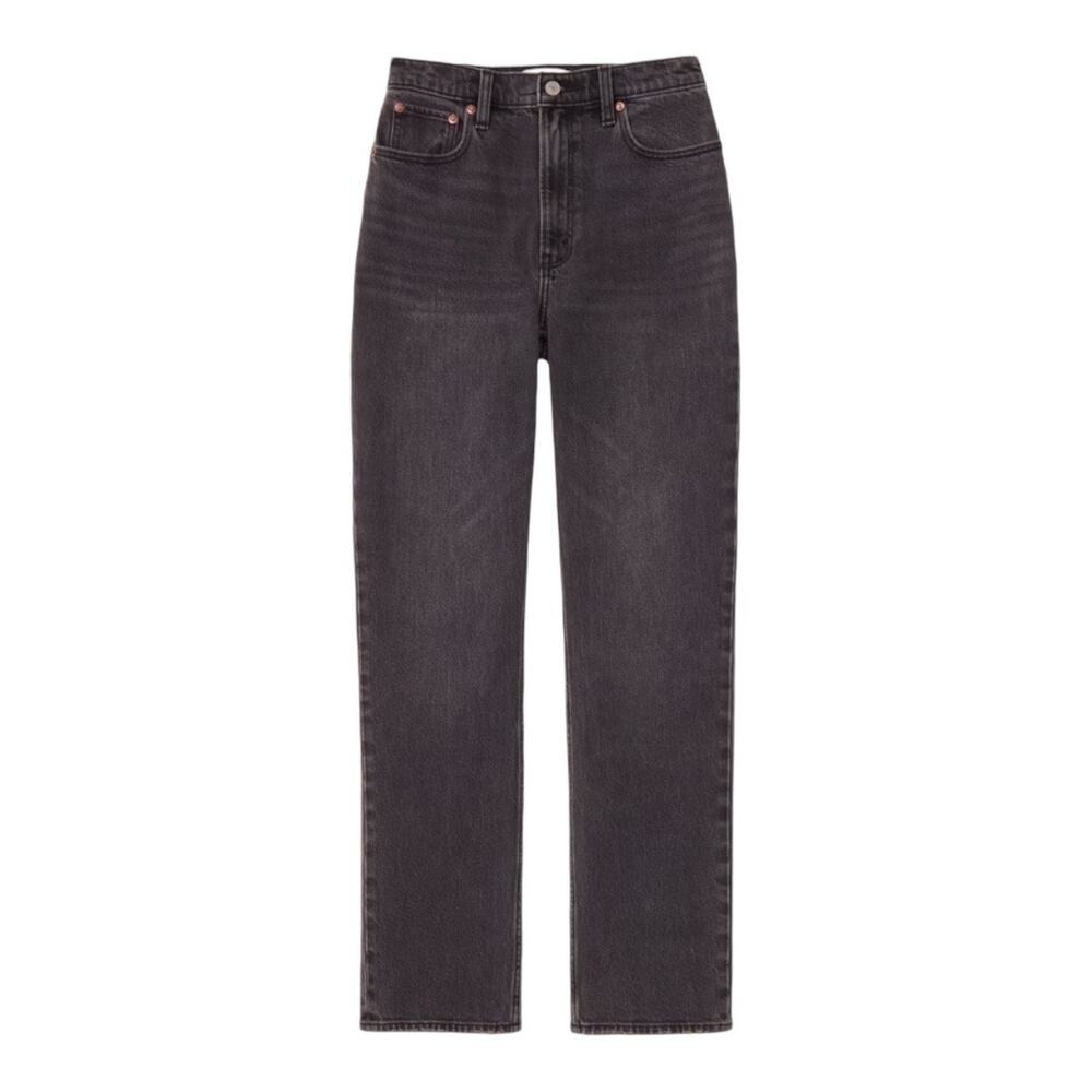 Abercrombie & Fitch Jeans Women 34 18R Black The 90s Straight Ultra High Rise